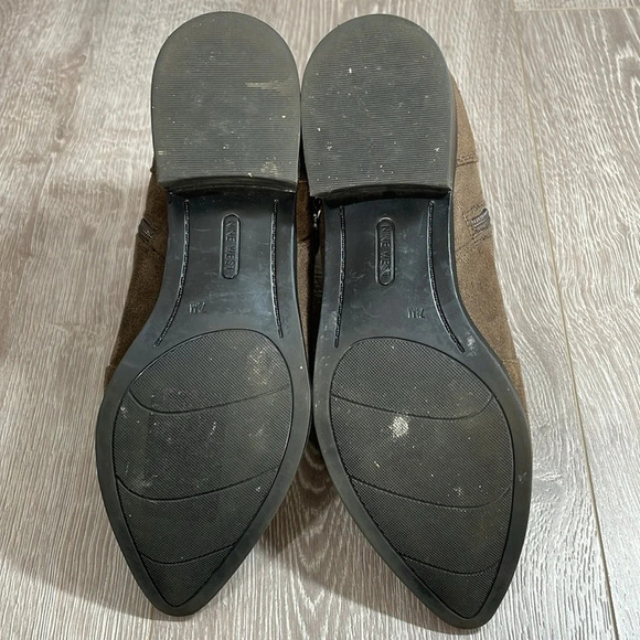 Nine West Dahila Ankle Boots Brown Faux Suede 7.5M - Picture 8 of 16